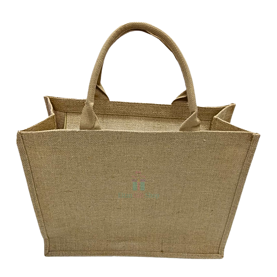A3 Zipped Plain Jute Bag